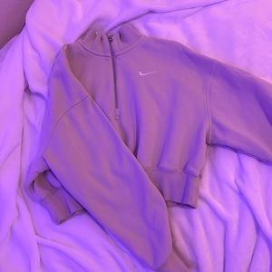 Nike cropped quarter zip (m)